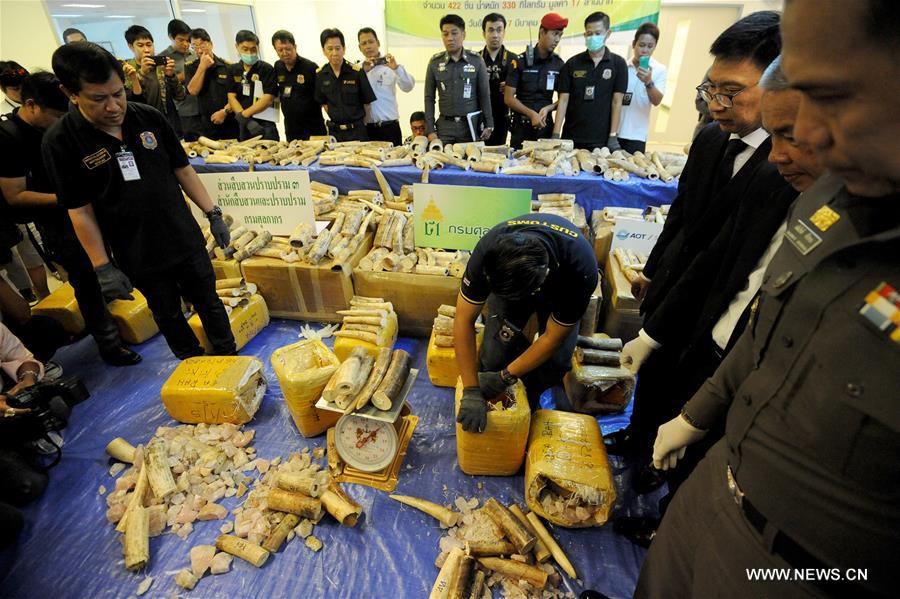 THAILAND-BANGKOK-IVORY-SEIZURE