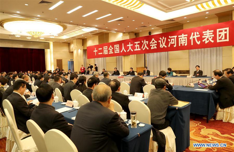 (TWO SESSIONS) CHINA-BEIJING-NPC-HENAN DELEGATION-PLENARY MEETING-OPEN (CN)
