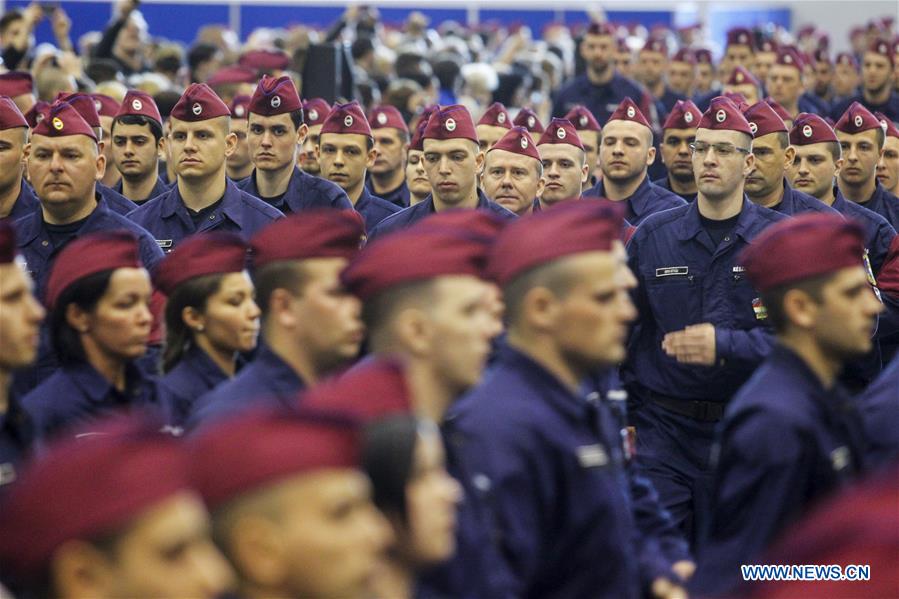 HUNGARY-BUDAPEST-BORDER POLICE-INITIATION
