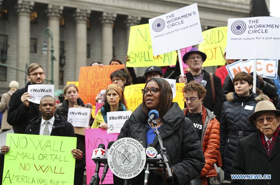 U.S.-NEW YORK-LETITIA JAMES-ANTI-BORDER WALL