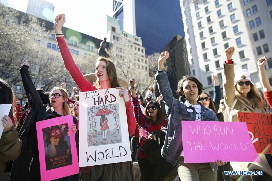 U.S.-NEW YORK-RALLY-"DAY WITHOUT A WOMAN"