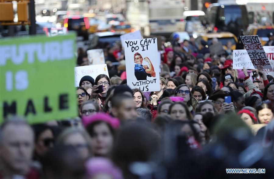 U.S.-NEW YORK-RALLY-"DAY WITHOUT A WOMAN"