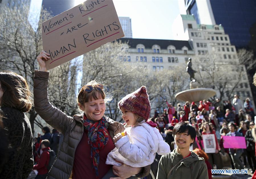 U.S.-NEW YORK-RALLY-"DAY WITHOUT A WOMAN"