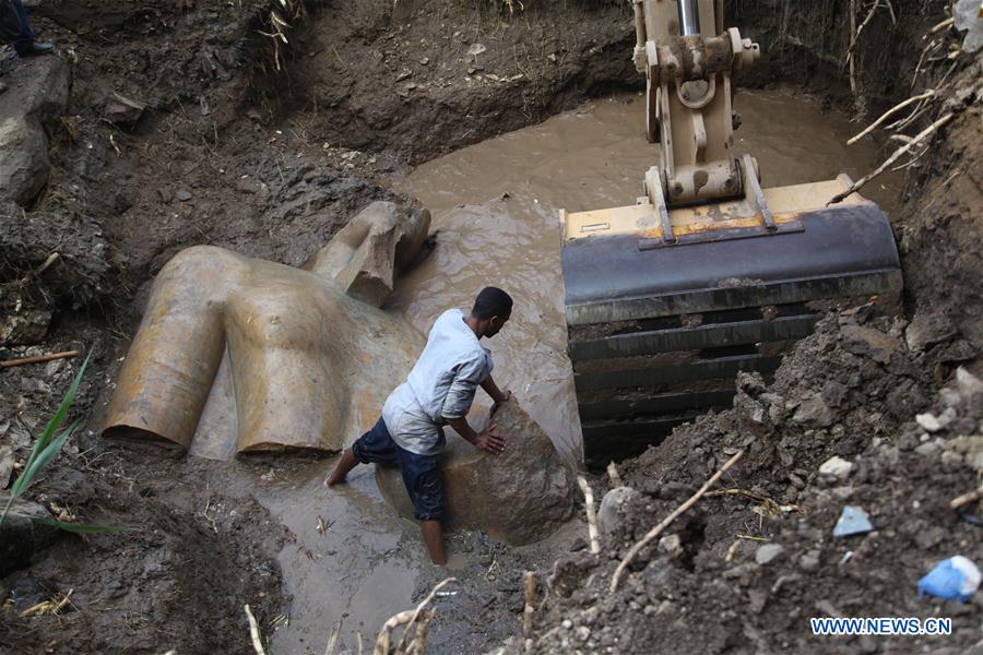 EGYPT-CAIRO-ARCHEOLOGICAL DISCOVERY-STATUES