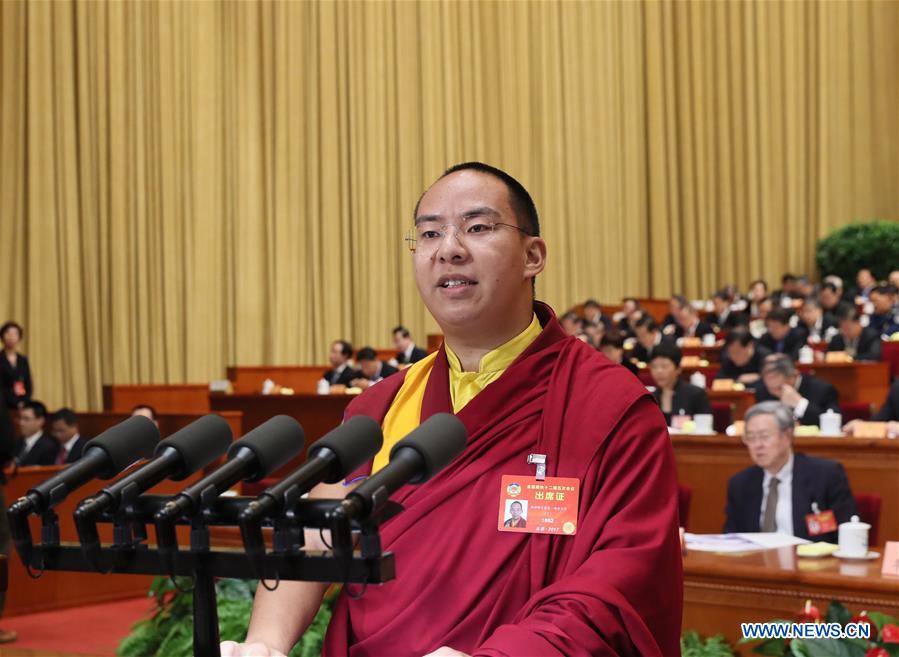 (TWO SESSIONS)CHINA-BEIJING-CPPCC-FOURTH PLENARY MEETING-11TH PANCHEN LAMA (CN)