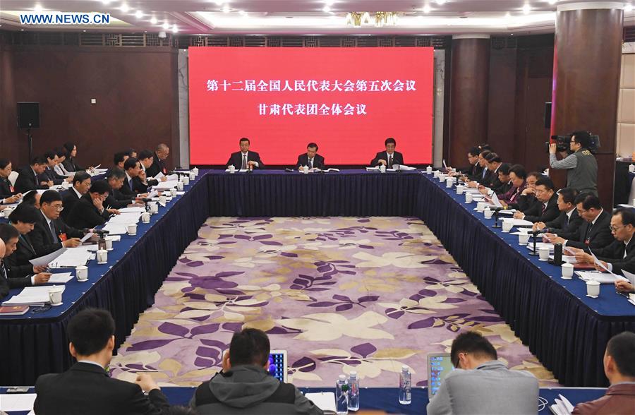(TWO SESSIONS)CHINA-BEIJING-NPC-GANSU DELEGATION-PLENARY MEETING-OPEN (CN) 