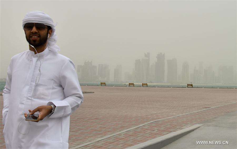 QATAR-DOHA-DUST STORM