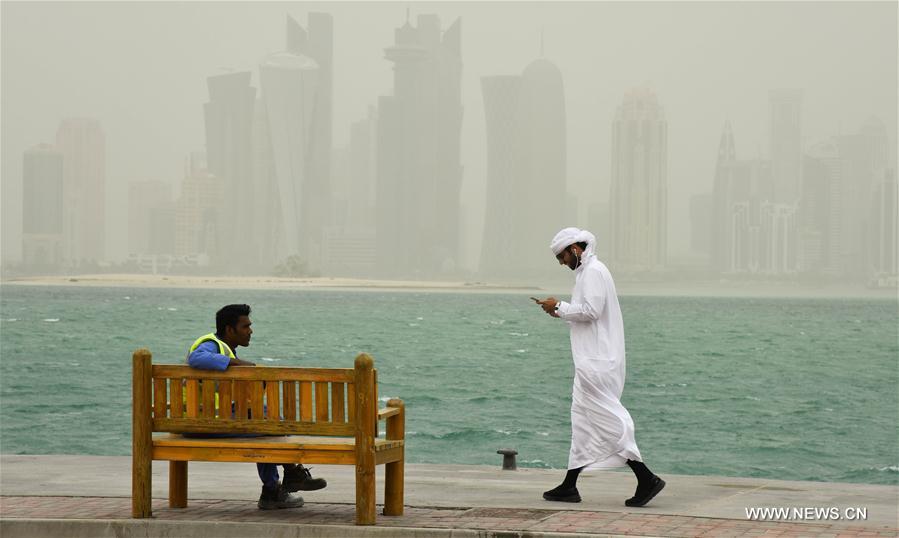 QATAR-DOHA-DUST STORM