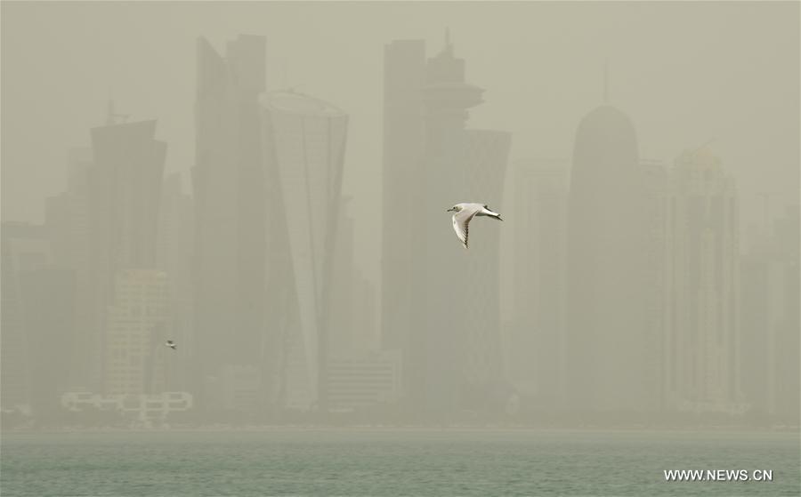 QATAR-DOHA-DUST STORM