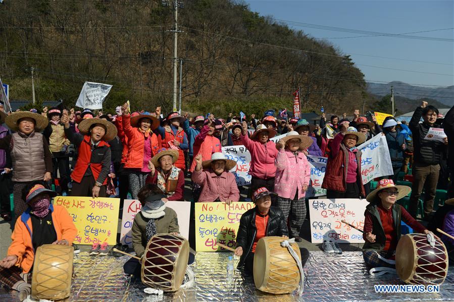 SOUTH KOREA-SEONGJU-THAAD DEPLOYMENT-PROTEST