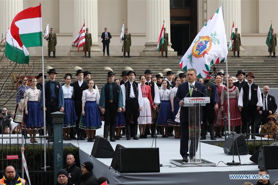 HUNGARY-BUDAPEST-1848 REVOLUTION-ANNIVERSARY-COMMEMORATION-PM