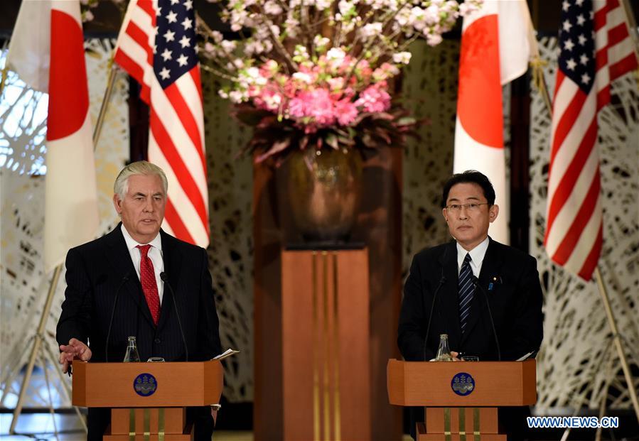 JAPAN-U.S.-REX TILLERSON-VISIT
