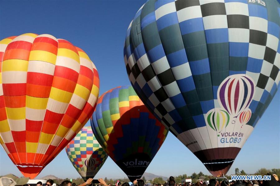 MEXICO-TEOTIHUACAN-EVENT-HOT AIR BALLOONS