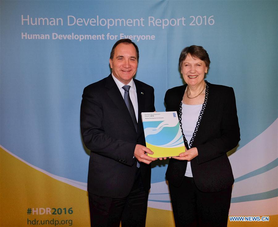 SWEDEN-STOCKHOLM-THE HUMAN DEVELOPMENT REPORT 2016-RELEASE