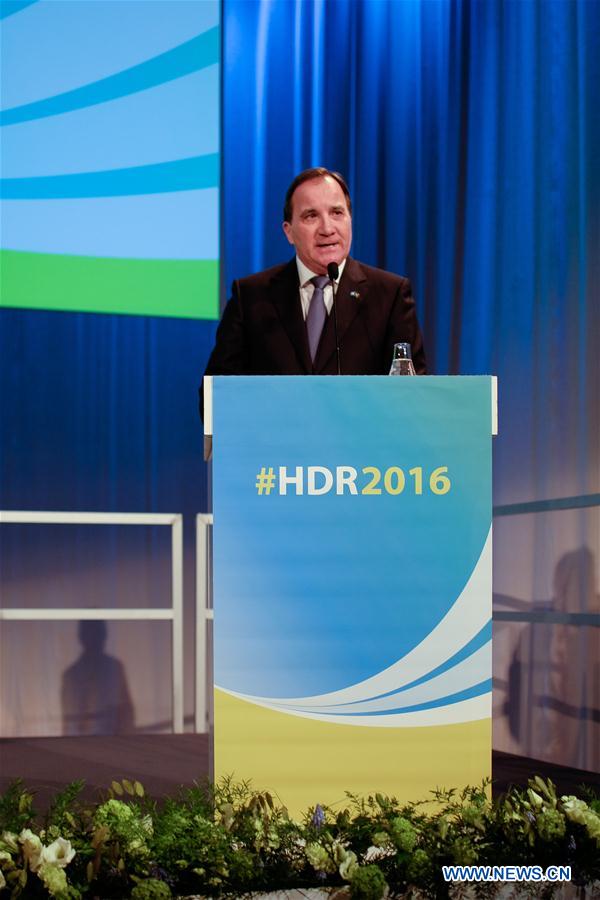 SWEDEN-STOCKHOLM-THE HUMAN DEVELOPMENT REPORT 2016-RELEASE