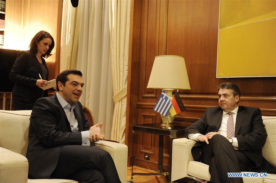 GREECE-ATHENS-PM-GERMANY-VICE CHANCELLOR-MEETING