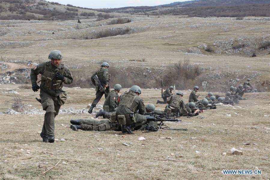 BOSNIA AND HERZEGOVINA-KALINOVIK-MILITARY EXERCISE