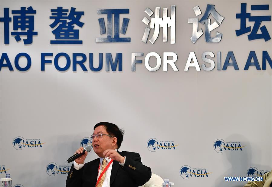 Li Jiange, chancellor of Guangdong Technion Israel Institute of Technology, addresses the session of 'Asset Securitization: the Good and Bad' during the Boao Forum for Asia Annual Conference 2017 in Boao, south China's Hainan Province, March 24, 2017.