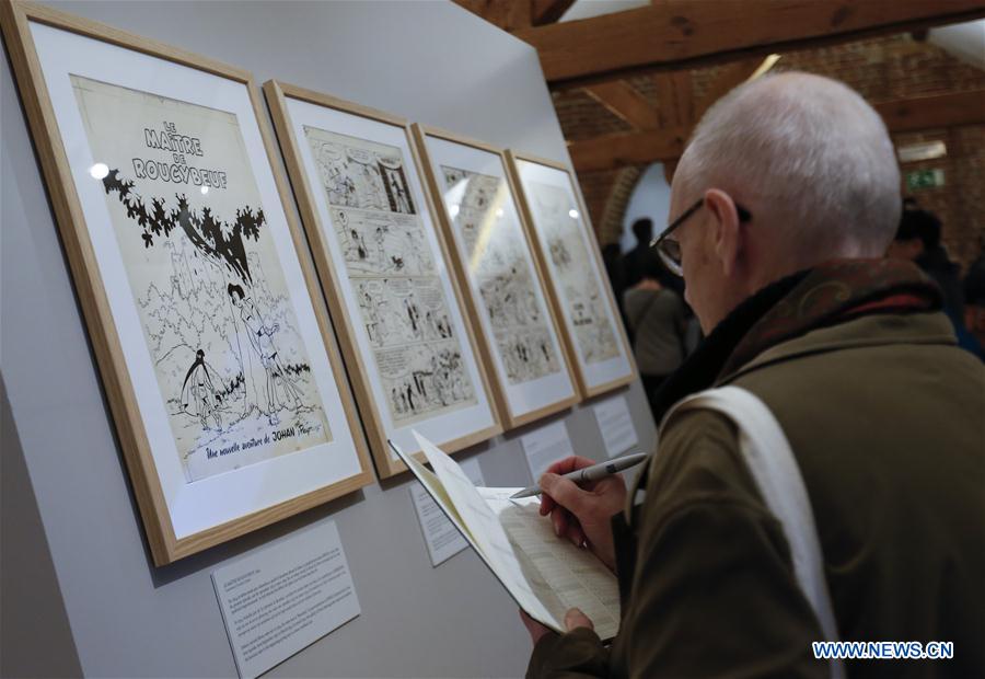 BELGIUM-BRUSSELS-PEYO-EXHIBITION