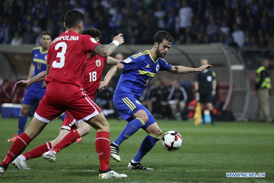 (SP)BOSNIA AND HERZEGOVINA-ZENICA-SOCCER-FIFA WORLD CUP-QUALIFIERS-BIH VS GIB