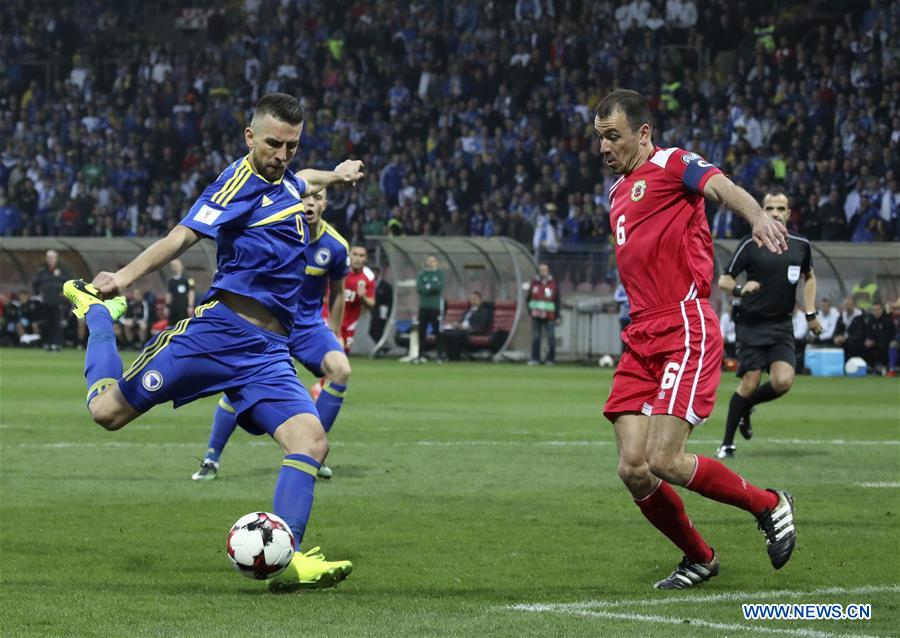 (SP)BOSNIA AND HERZEGOVINA-ZENICA-SOCCER-FIFA WORLD CUP-QUALIFIERS-BIH VS GIB