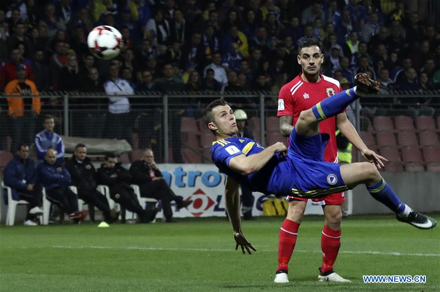 (SP)BOSNIA AND HERZEGOVINA-ZENICA-SOCCER-FIFA WORLD CUP-QUALIFIERS-BIH VS GIB