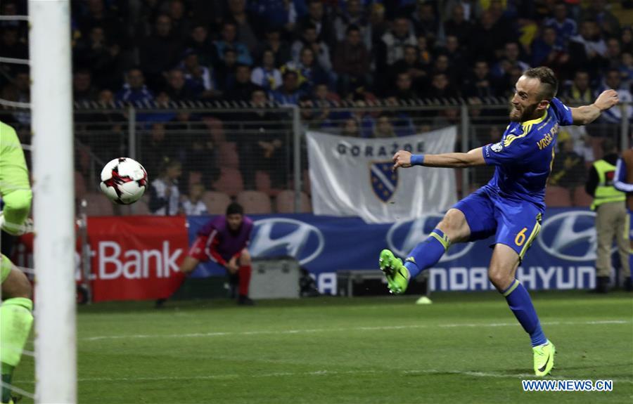 (SP)BOSNIA AND HERZEGOVINA-ZENICA-SOCCER-FIFA WORLD CUP-QUALIFIERS-BIH VS GIB