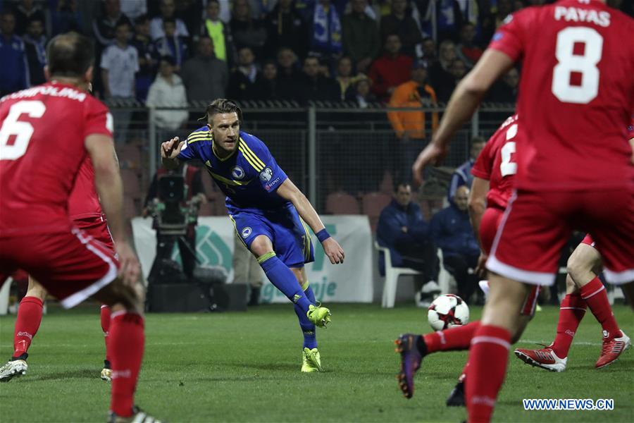 (SP)BOSNIA AND HERZEGOVINA-ZENICA-SOCCER-FIFA WORLD CUP-QUALIFIERS-BIH VS GIB