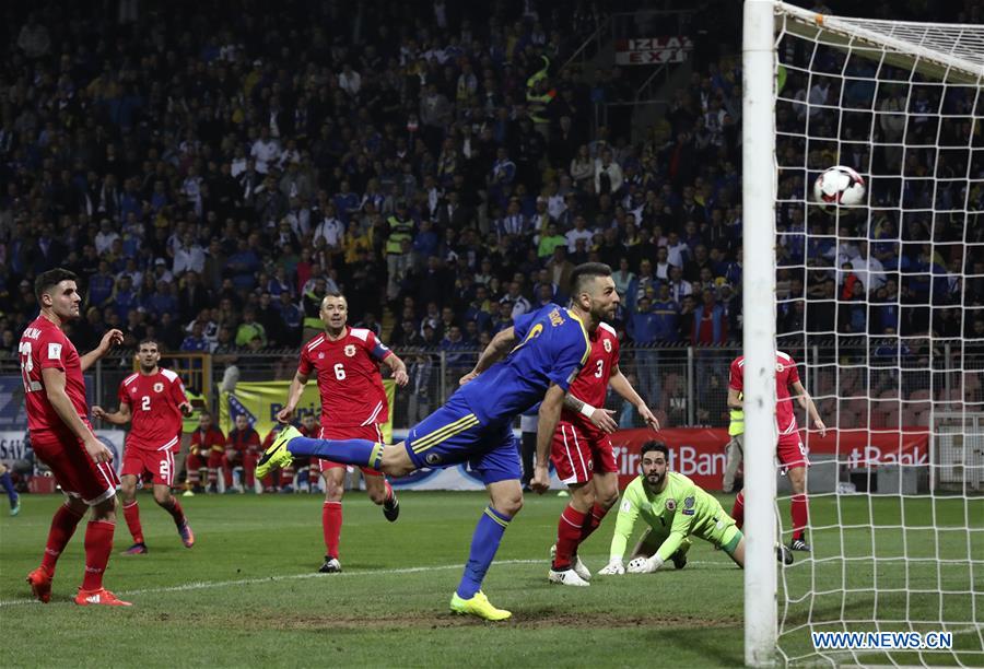 (SP)BOSNIA AND HERZEGOVINA-ZENICA-SOCCER-FIFA WORLD CUP-QUALIFIERS-BIH VS GIB