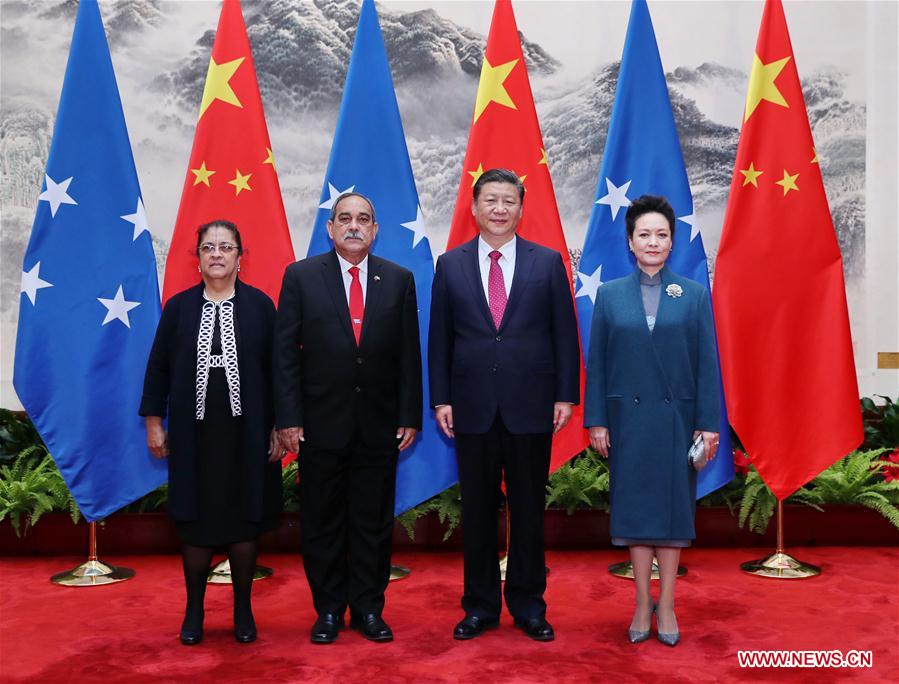 CHINA-BEIJING-XI JINPING-MICRONESIAN PRESIDENT-TALKS (CN)