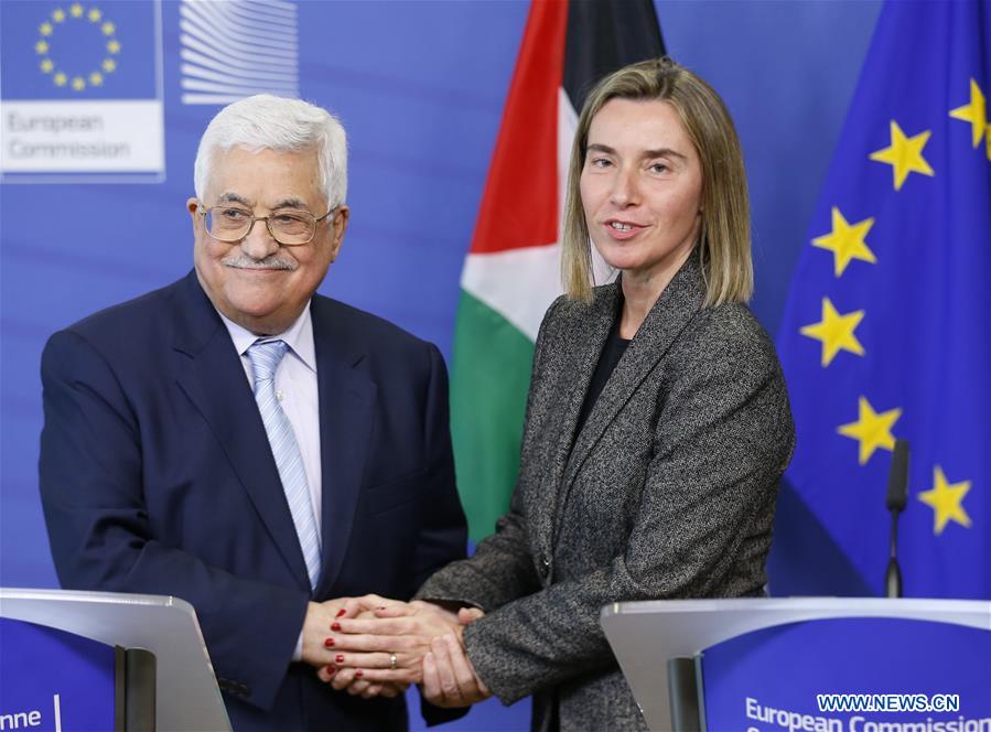BELGIUM-BRUSSELS-EU-PALESTINE-ABBAS-VISIT