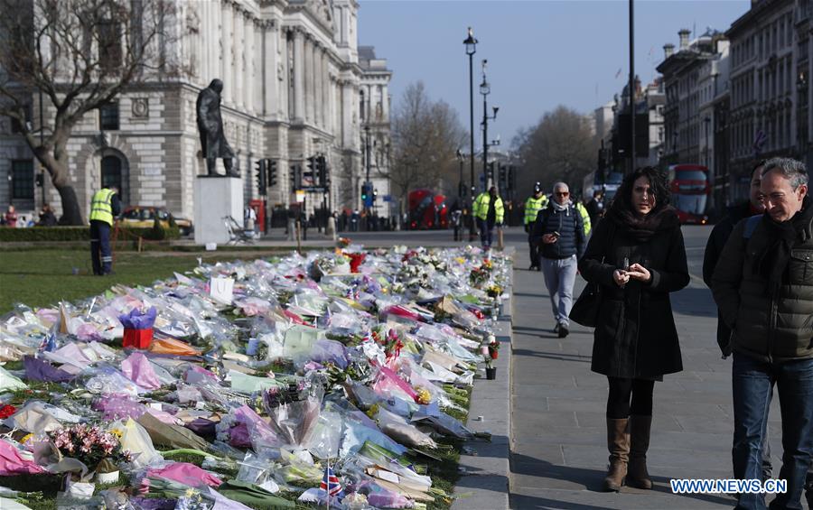 BRITAIN-LONDON-WESTMINSTER TERROR ATTACK-FLORAL TRIBUTE