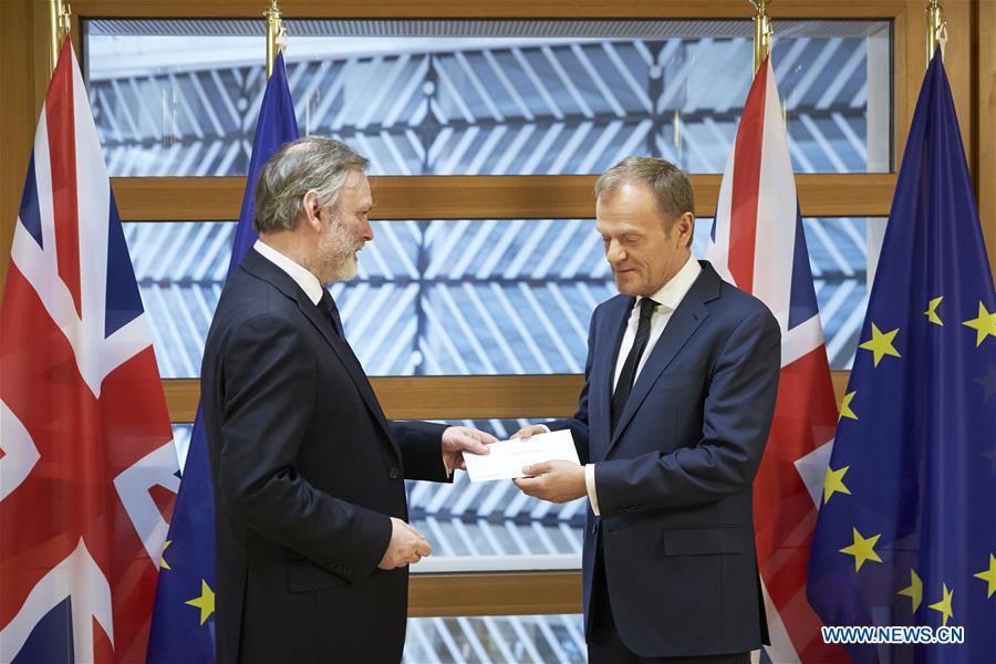BRITAIN-BREXIT-OFFICIAL BEGINNING