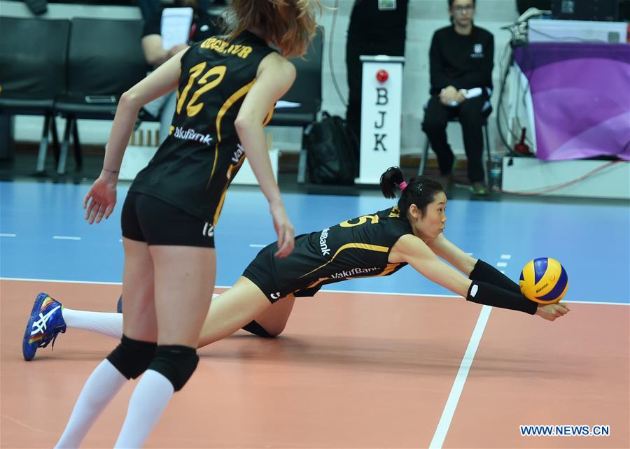(SP)TURKEY-ISTANBUL-VOLLEYBALL-TURKISH WOMEN LEAGUE-PLAYOFFS-BESIKTAS VS VAKIFBANK 