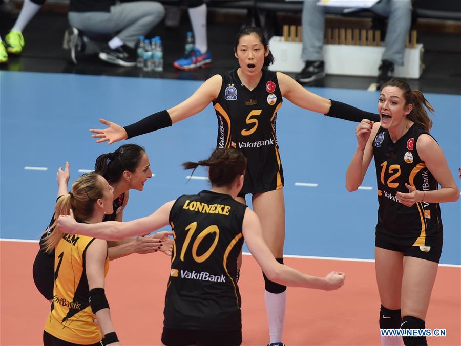 (SP)TURKEY-ISTANBUL-VOLLEYBALL-TURKISH WOMEN LEAGUE-PLAYOFFS-BESIKTAS VS VAKIFBANK