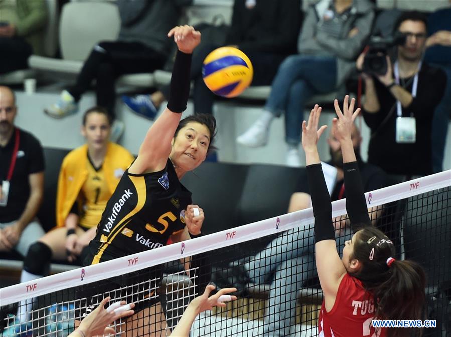 (SP)TURKEY-ISTANBUL-VOLLEYBALL-TURKISH WOMEN LEAGUE-PLAYOFFS-BESIKTAS VS VAKIFBANK