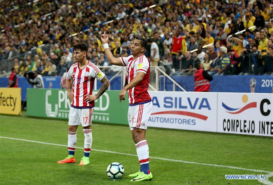 (SP)BRAZIL-SAO PAULO-SOCCER-FIFA WORLD CUP 2018-QUALIFIERS-BRAZIL VS PARAGUAY