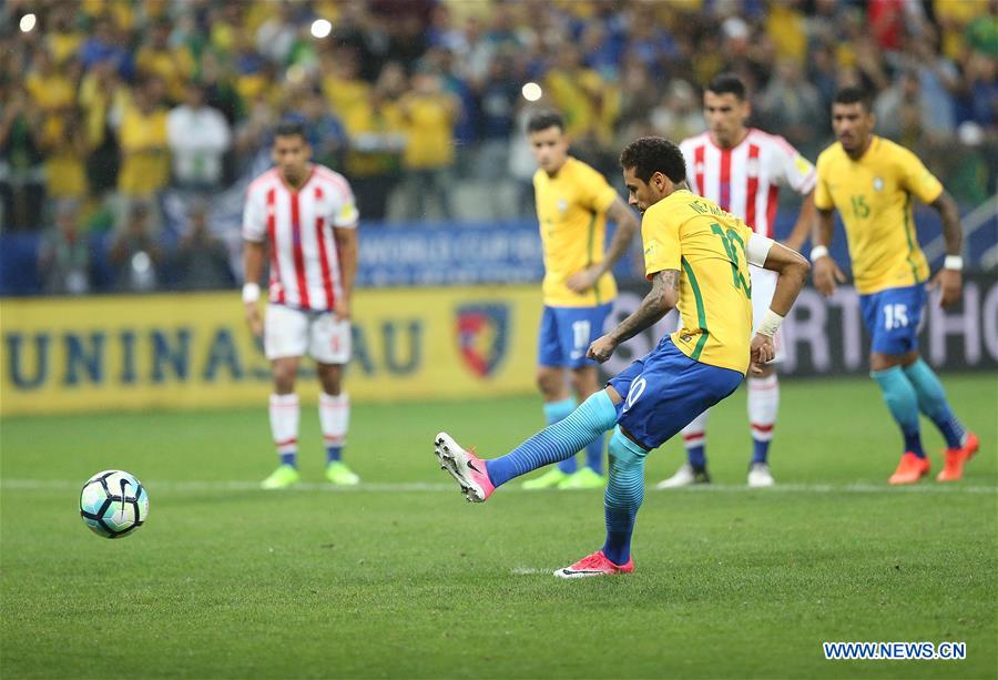 (SP)BRAZIL-SAO PAULO-SOCCER-FIFA WORLD CUP 2018-QUALIFIERS-BRAZIL VS PARAGUAY