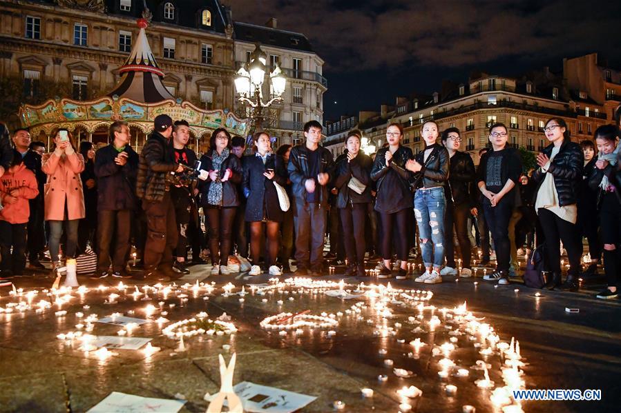 FRANCE-PARIS-CHINESE NATIONAL-POLICE-KILLING-DEMONSTRATION