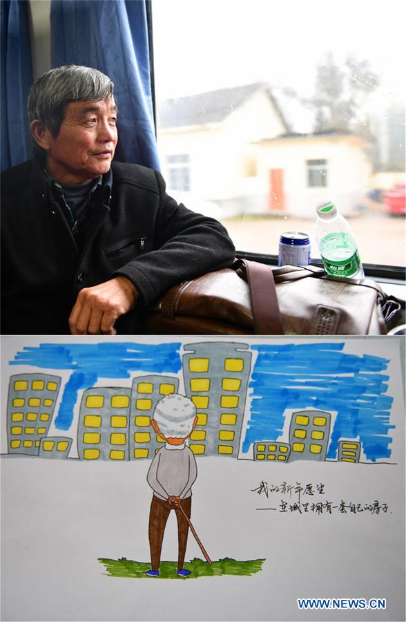CHINA-NANCHANG-SPECIAL TRAIN-MIGRANT WORKERS-NEW YEAR WISH PAINTING (CN) 