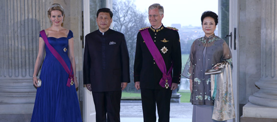 Chinese president attends state banquet in Brussels