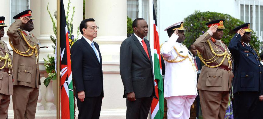 Chinese premier holds talks with Kenyan president in Nairobi