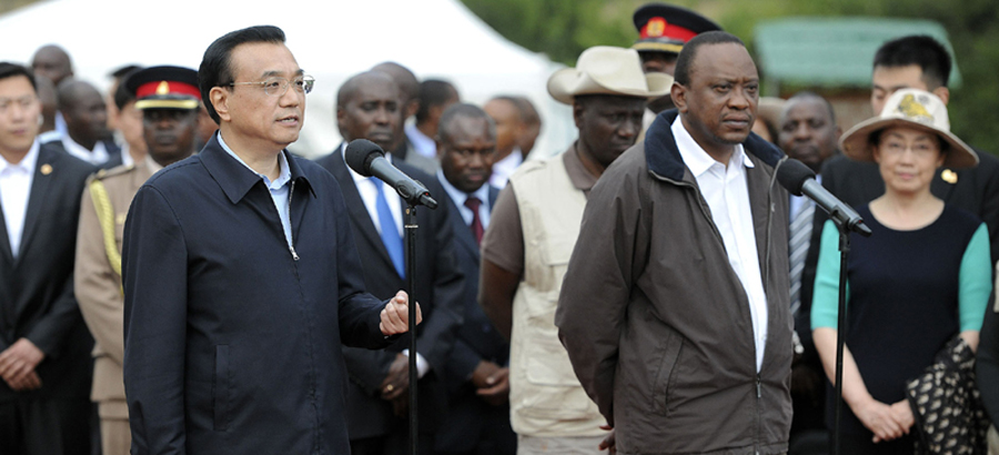 Chinese Premier visits Ivory Burning Site Monument in Nairobi
