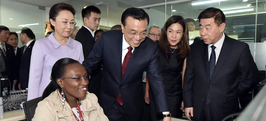 Chinese Premier Li visits African branch of CCTV
