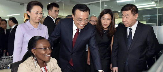 Chinese Premier Li visits African branch of CCTV
