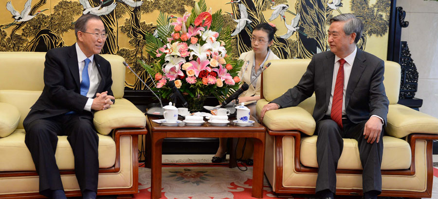 Xinhua president meets with UN Secretary-General