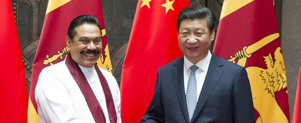 Chinese, Sri Lankan presidents meet in Shanghai