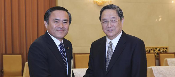 Chinese political advisor meets Japan opposition delegation