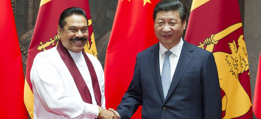 Chinese, Sri Lankan presidents meet in Shanghai