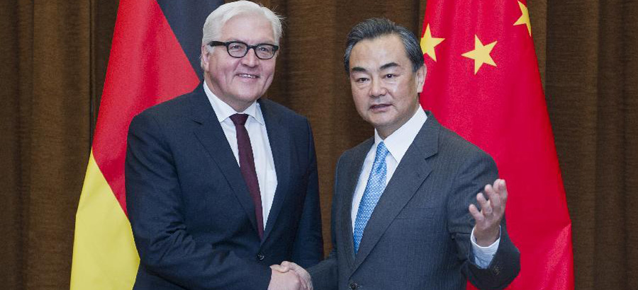 Chinese, German foreign ministers hold talks